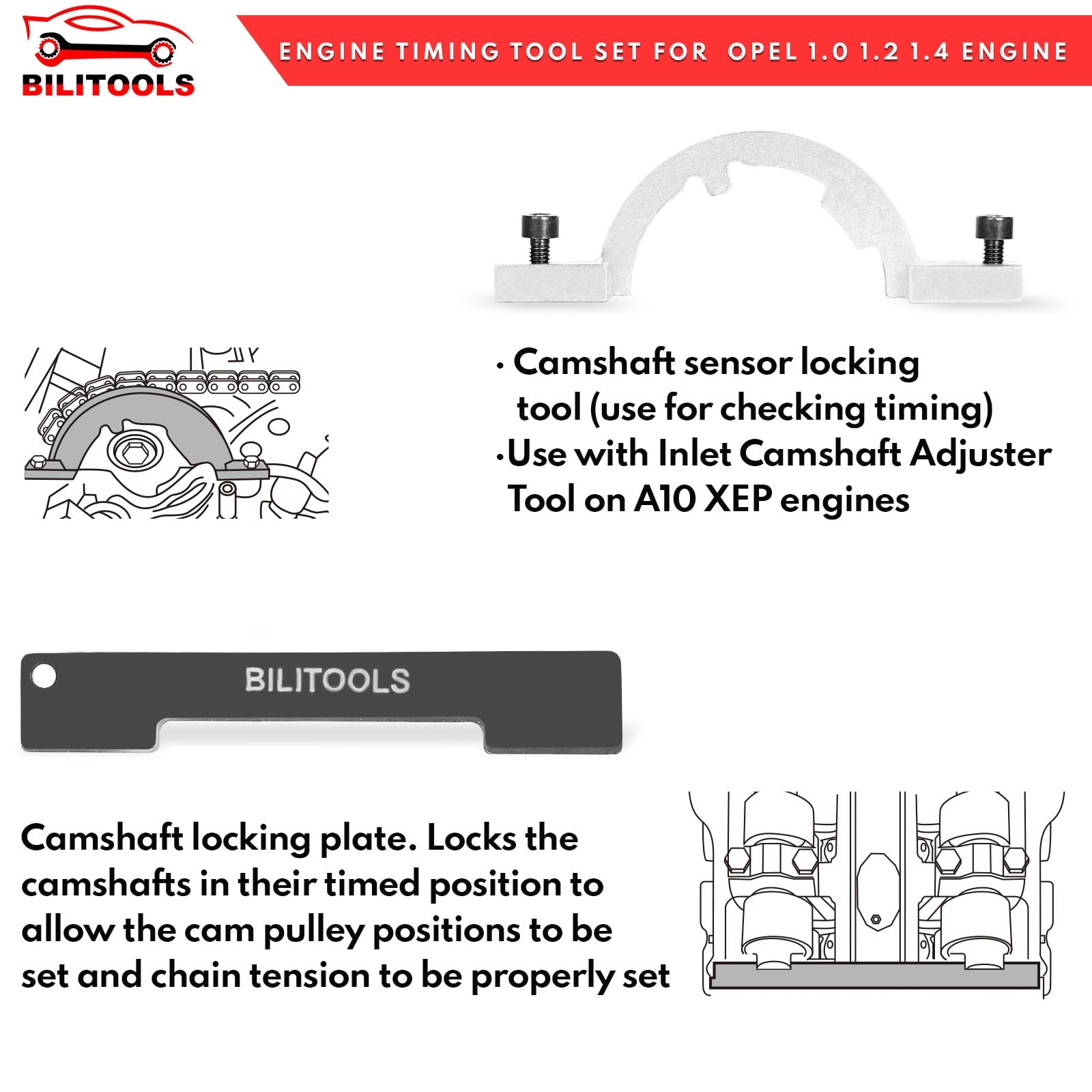 1.0 1.2 1.4 L Turbo Engine Timing Tool Kit Compatible with Chevrolet Chevy Cr…