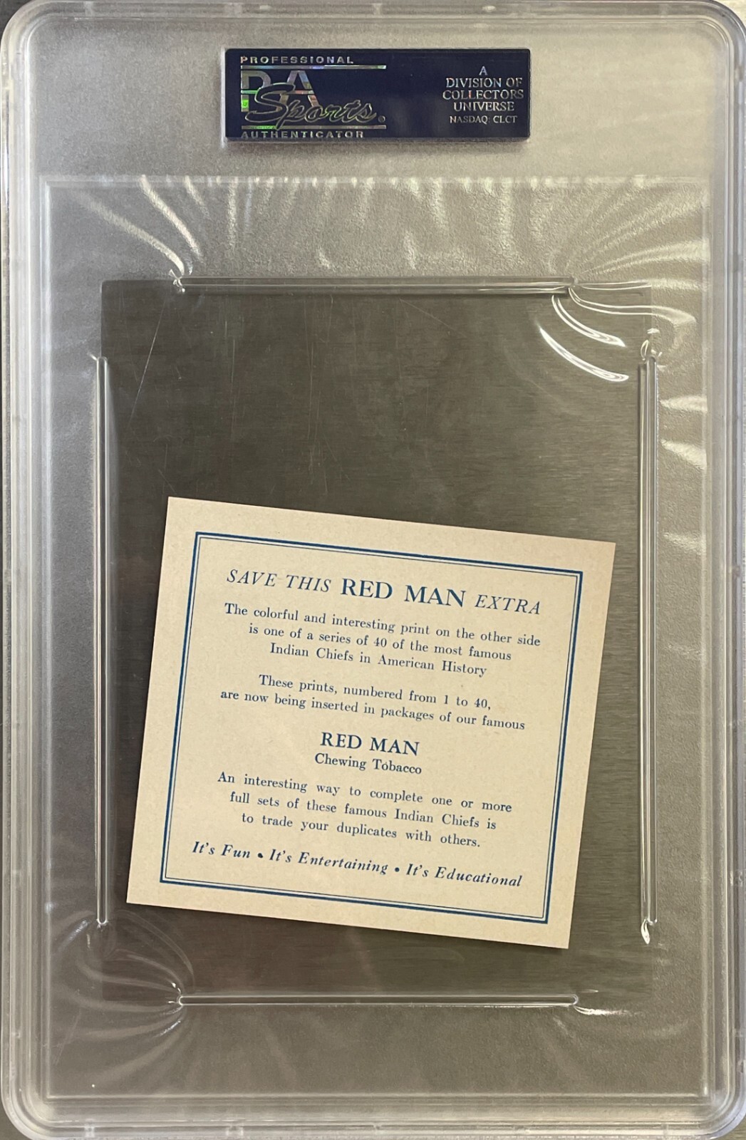 T129 Red Man American Indian Chiefs RED THUNDER PSA 5 EX