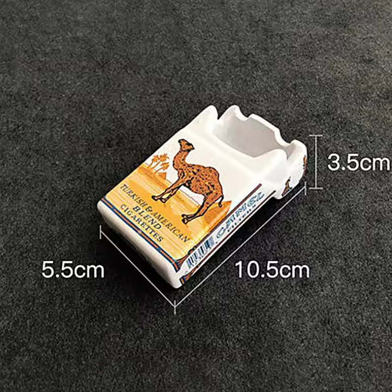 Camel Ceramic Cigerette Packet Ash Tray