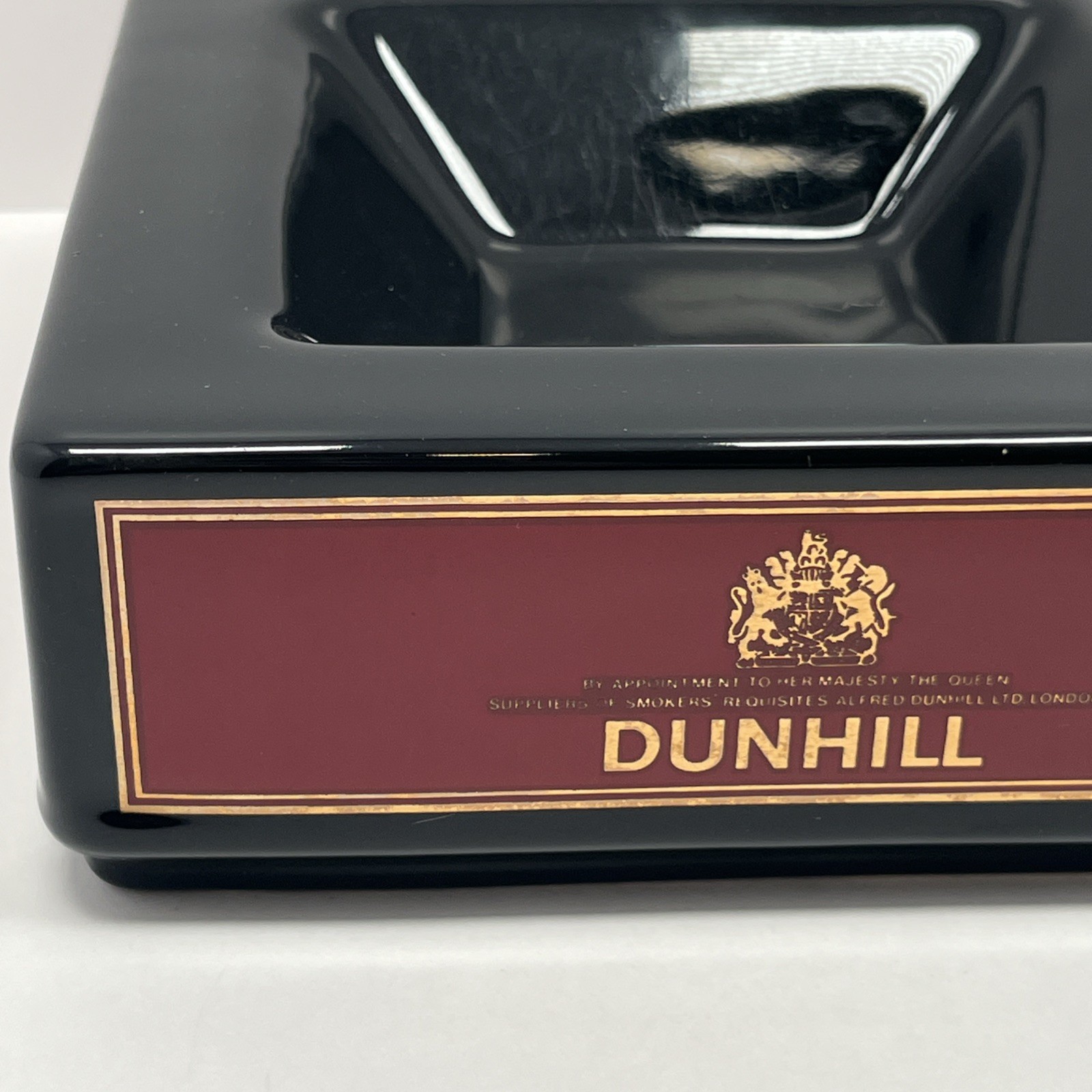 Vintage Wade Dunhill Ashtray Large Cigar Cigarette London Paris New York 7″x 7”