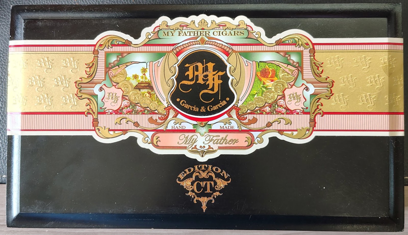 My Father Connecticut Robusto Empty Wooden Cigar Box 10.5×6.25×2