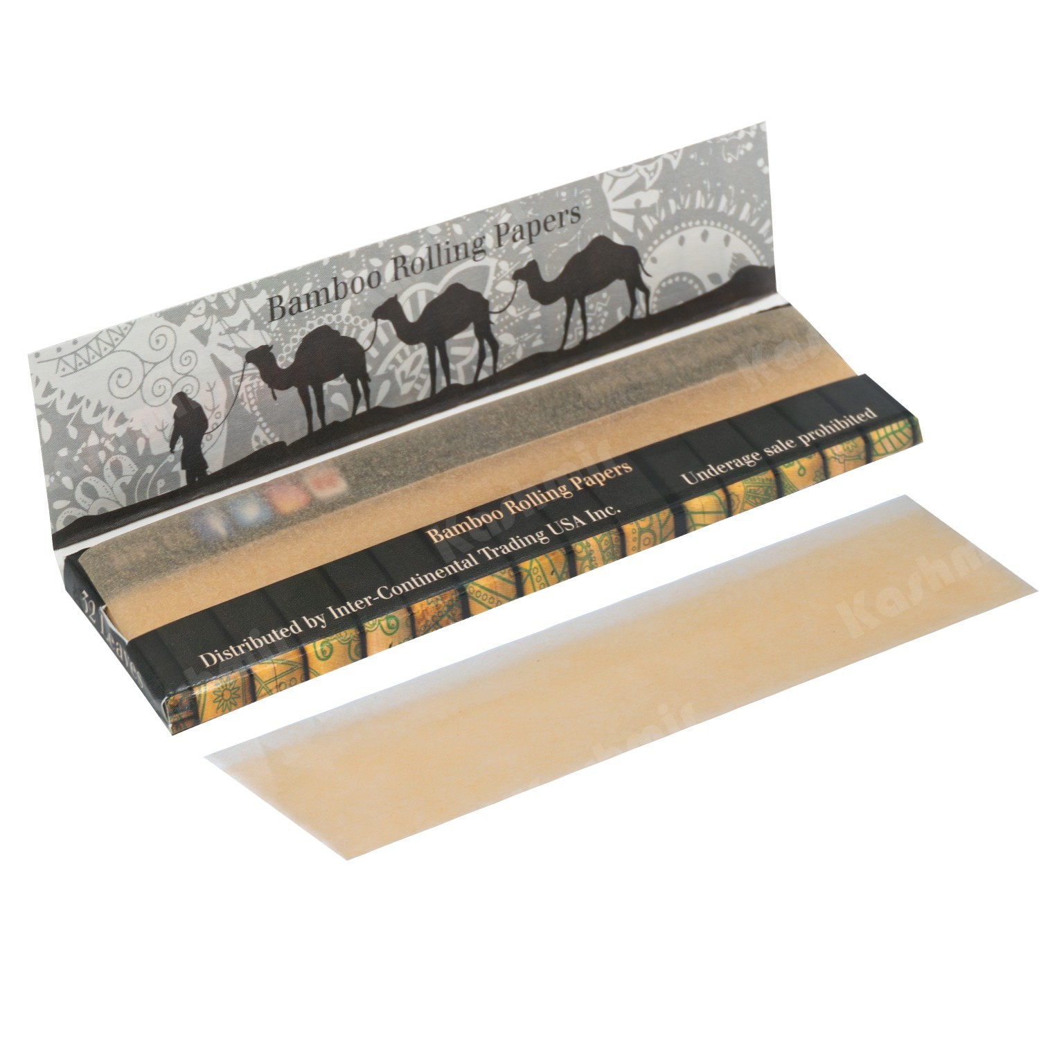 Rolling Papers Bamboo Slim King Size Full Box 50 Booklets 32 Leaves By Kashmir