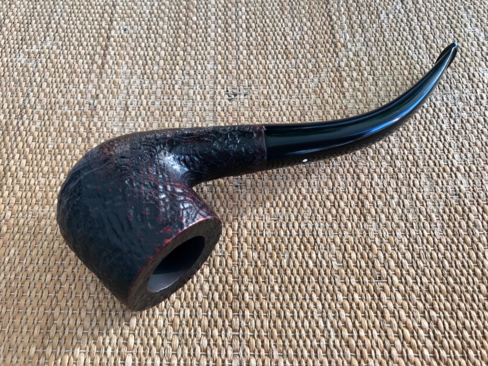 DUNHILL SHELL BRIAR 51152, GROUP 5, MADE IN ENGLAND 1978, “SWAN NECK” POT PIPE!