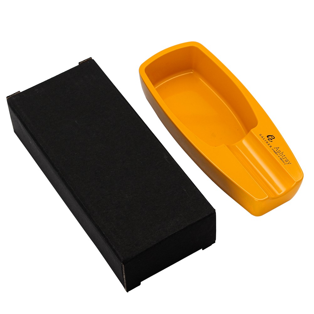 Yellow 3 Jet Torch Flame Cigar Lighter Cigar Ashtray Metal Cigar Punch Holder