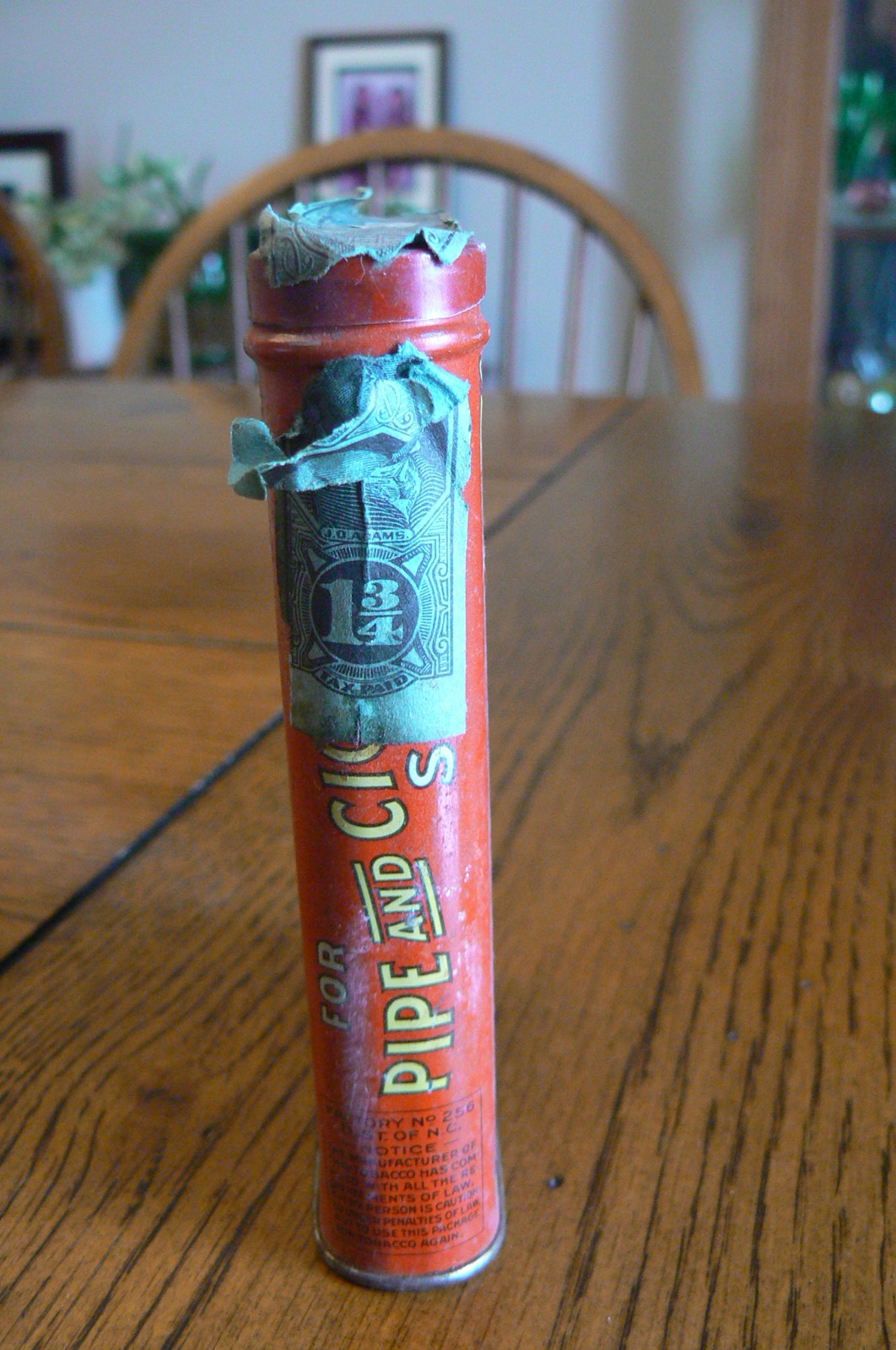 Vintage Prince Albert Tobacco Tin Tax Stamp Hinged Lid FREE US SHIP