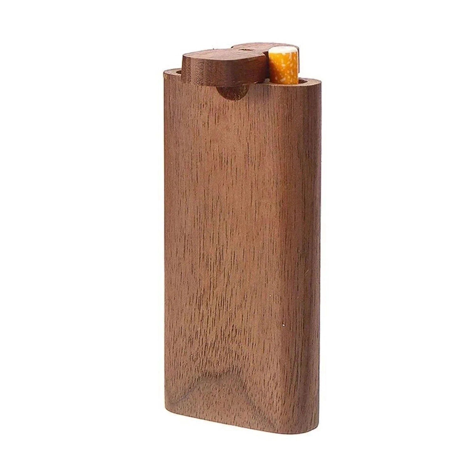 9PC Wooden Dugout Pipe Self Cleaning Metal Bat Poker Smoking Pipe One Hitter Kit