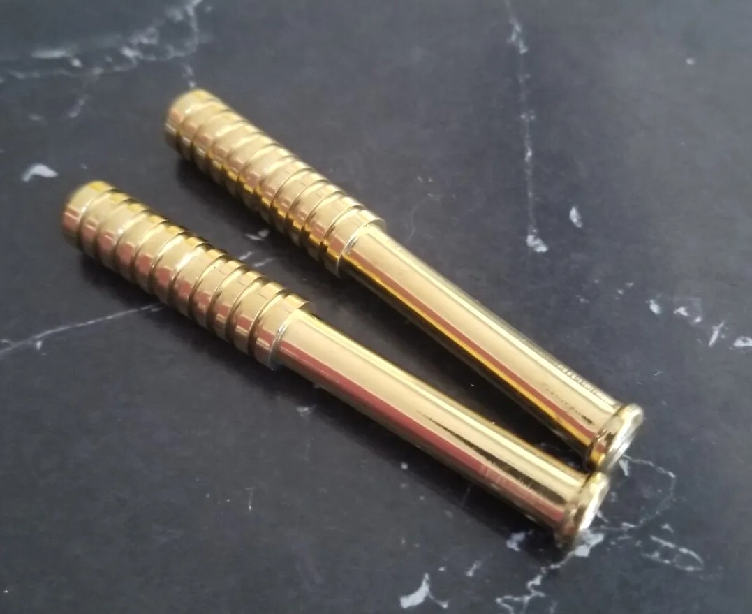 SOLID Brass one hitter dugout real brass set of 2 quality since 1997