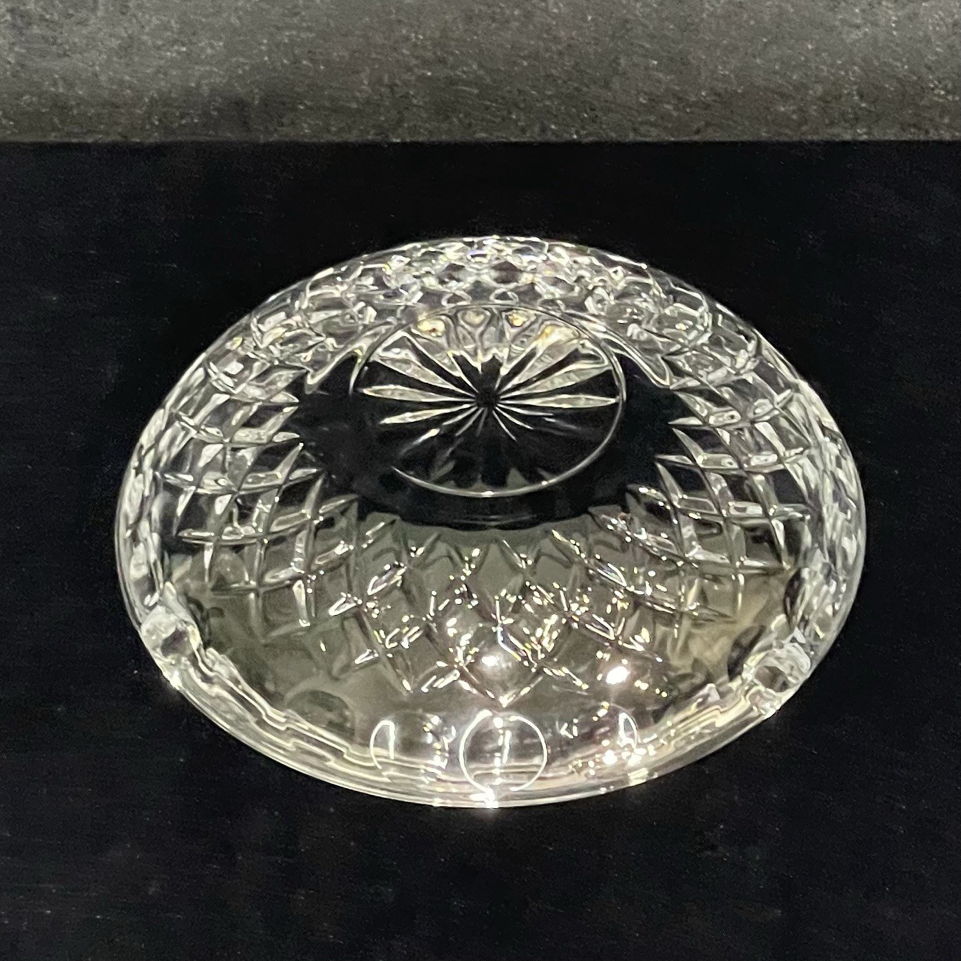 Vintage Princess House Highlights Lead Crystal 7″ Heavy Bowl Candy Dish Ashtray