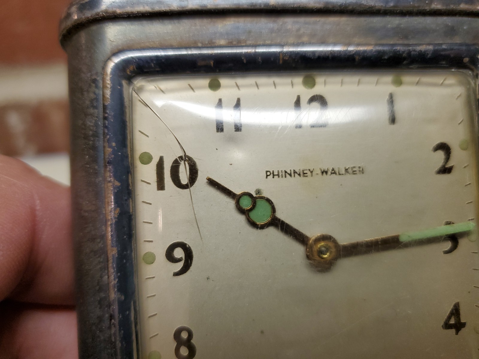 Vintage 1940s Phinney Walker Clock Table Lighter | Working Condition | VERY RARE