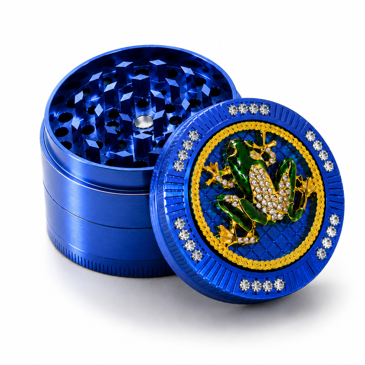 4 Layer 2 Inch Zinc Alloy Herb Grinder Tobacco Spice Grinder Portable