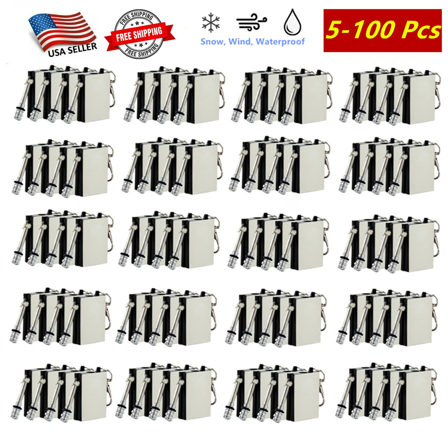 100 Pcs Waterproof Permanent Match Lighter Strike To Light Survival Fire Starter