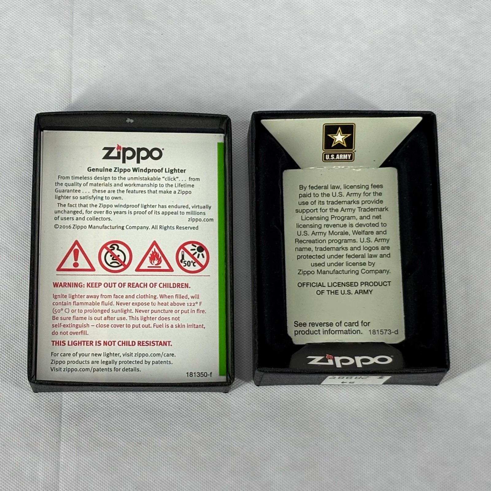 Genuine Zippo US Army 1st Cavalry Division First Cav Horse Shield Lighter NEW