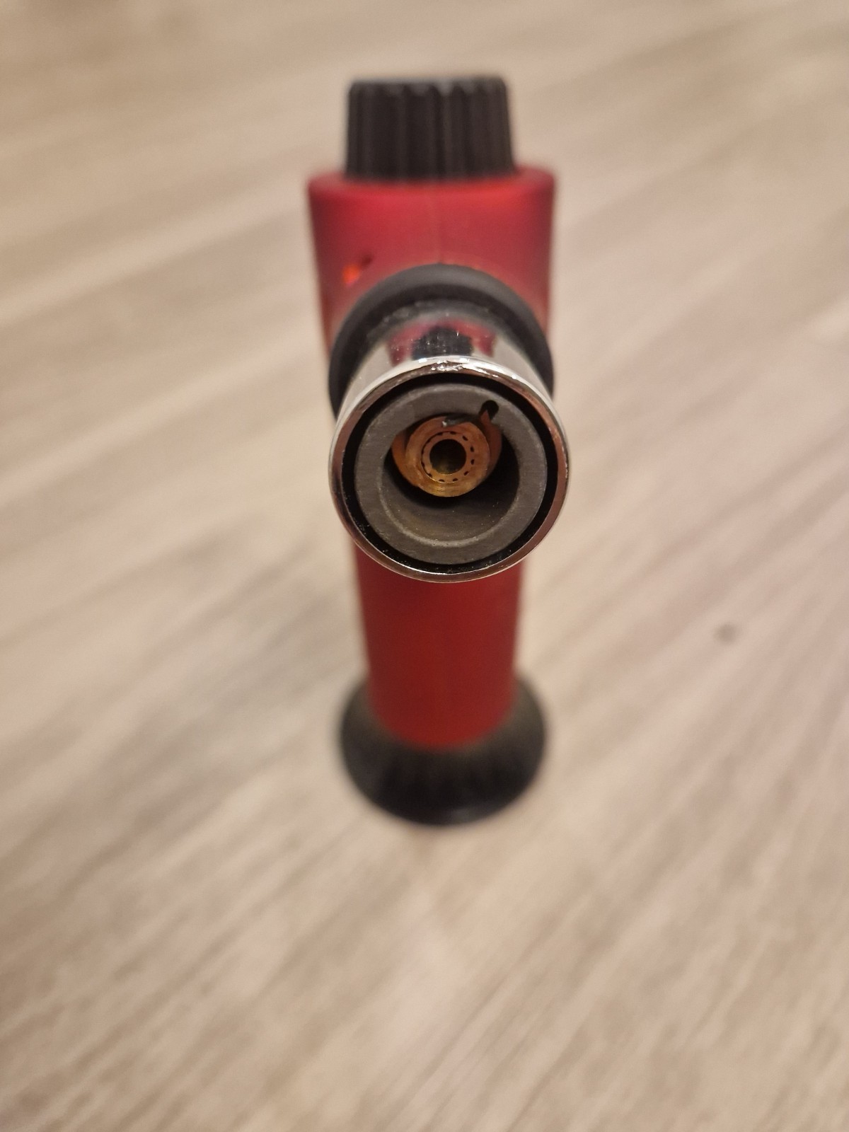 Maven Butane Torch Lighter Refillable Adjustable Flame Red Untested