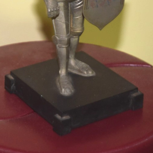 1940’s Weltzunder Knight in Armor Shield Table Lighter British Zone Germany