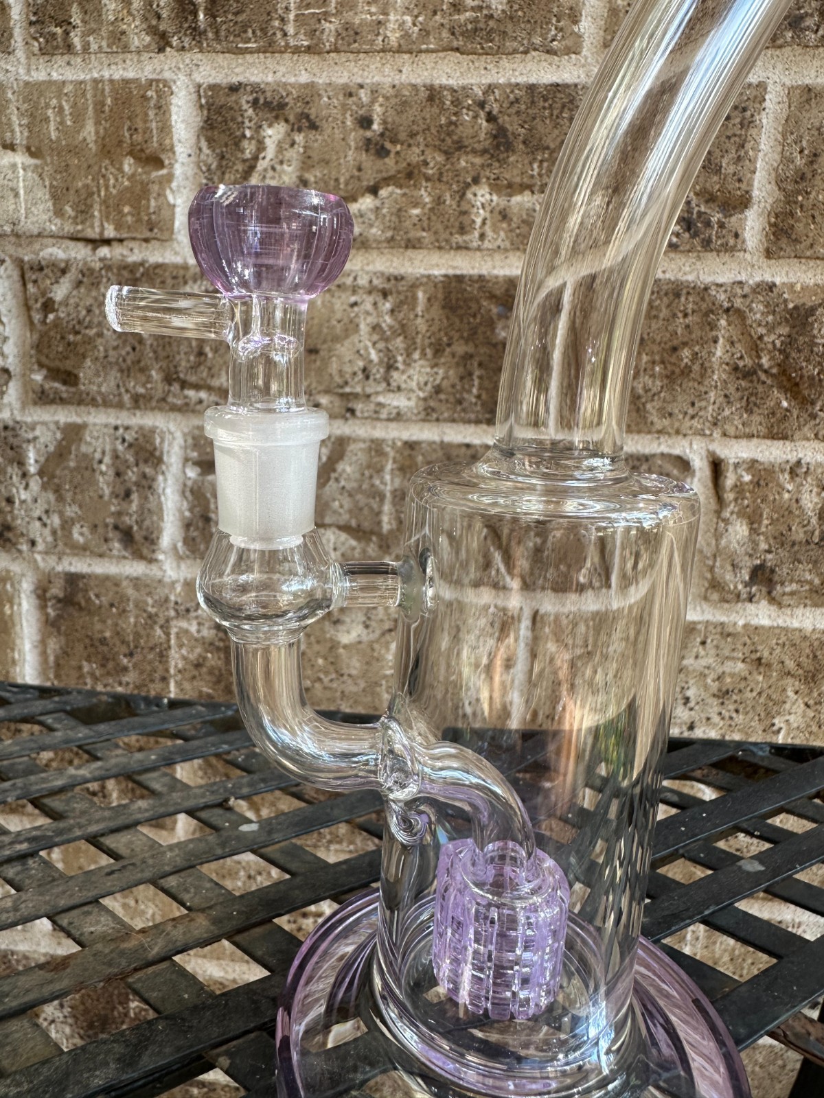 12″ 30CM Green Glass Water Pipe Bong Hookah Mass Tree Percolator Bongs 14mmBowl