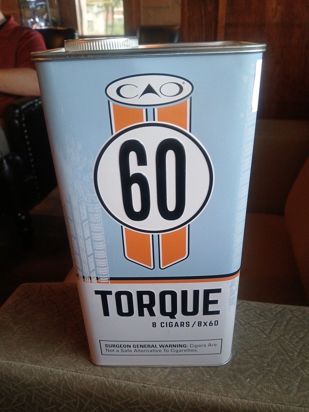 CAO Torque 60 Empty Cigar Box Tin Oil Can
