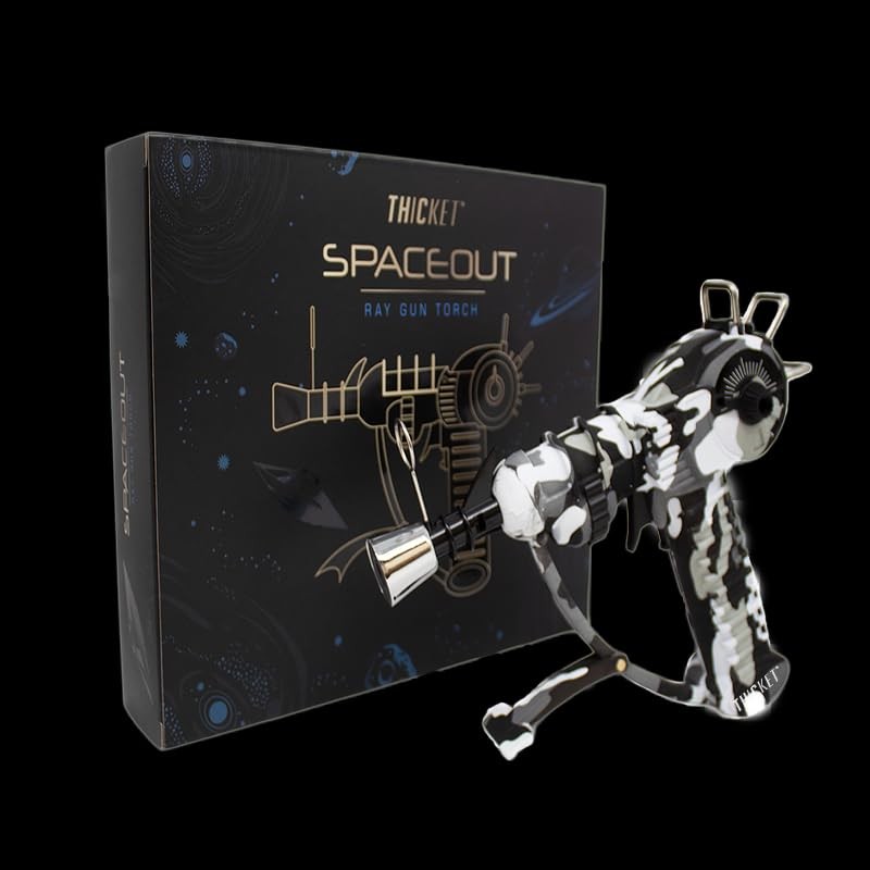 Raygun Camo Black Refillable Butane Torch Lighter with Adjustable Flame