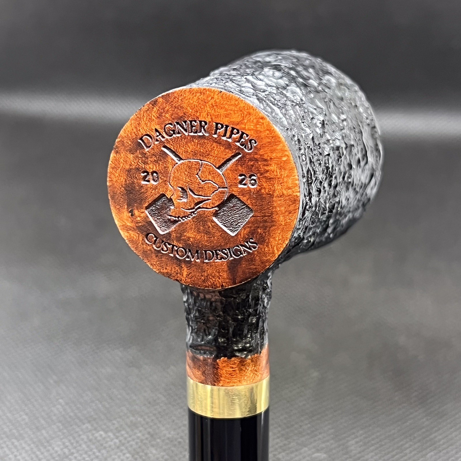 Dagner Pipes Custom Design 2026 Black SG POKER Tobacco Pipe Briar New Unsmoked