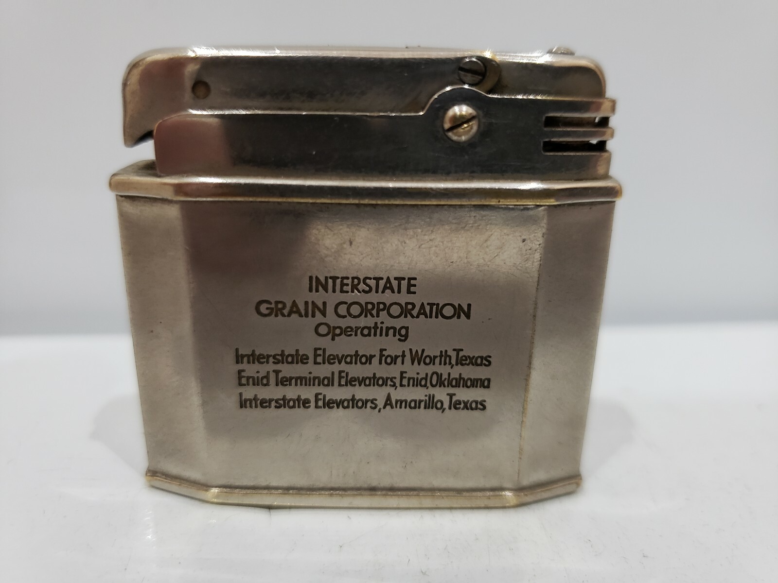 Vintage Working Augusta LIGHTER, INTERSTATE GRAIN CORPORATION, GERMANY 1309.32