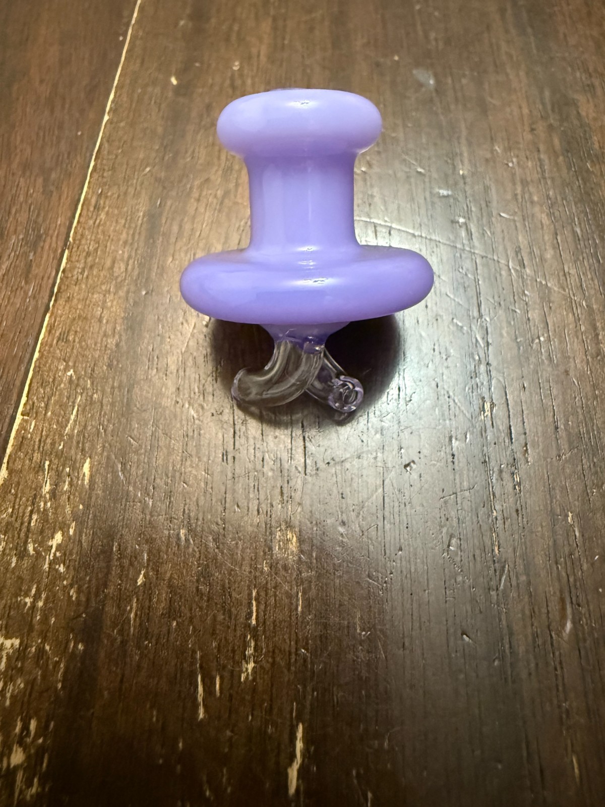 Glass Airflow Directional Twist Bowl Cap – Wide 25mm Purple