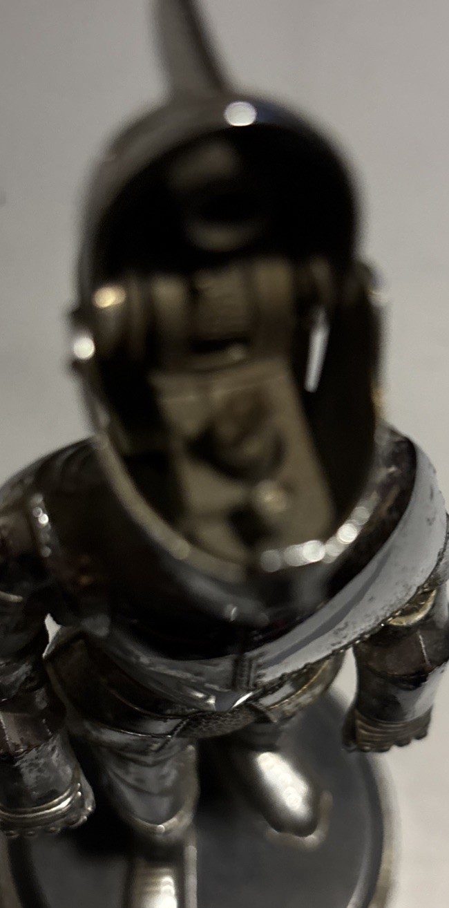 Vintage Knight in Armor Table Lighter Music Box