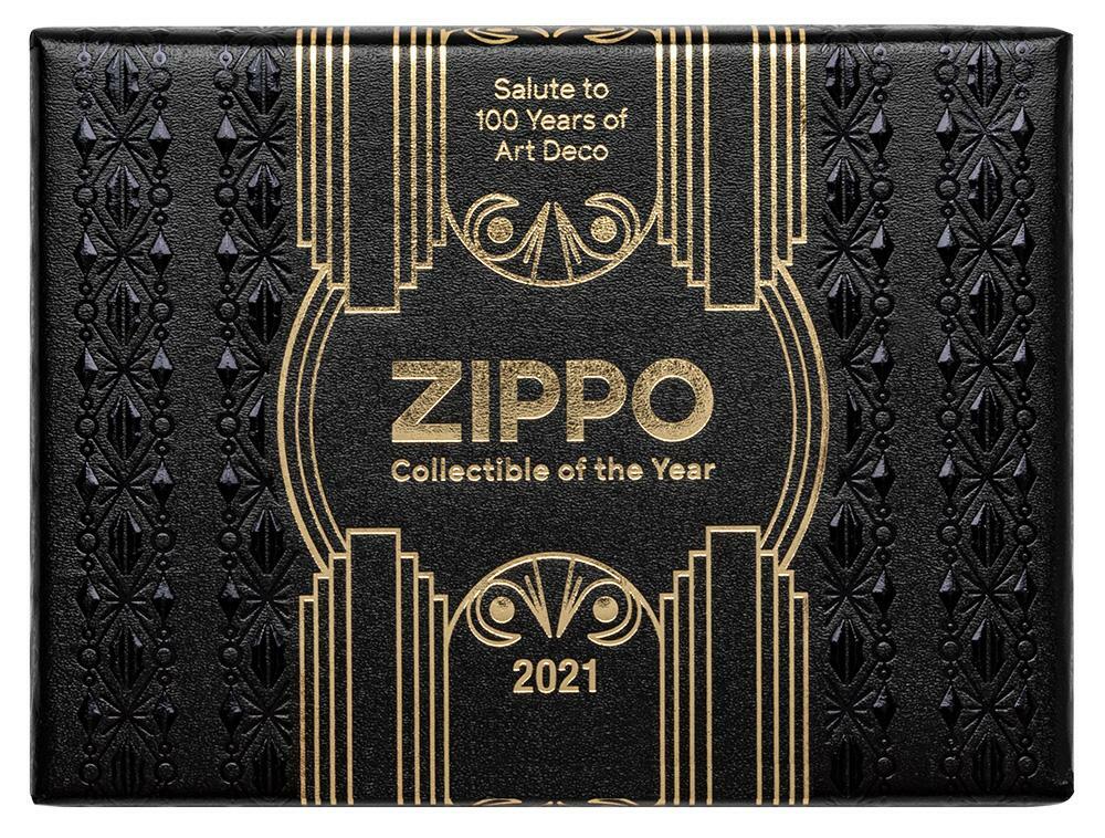Zippo Limited Edition Lighter, 2021 COTY, Art Deco Design, 49500, New In Box