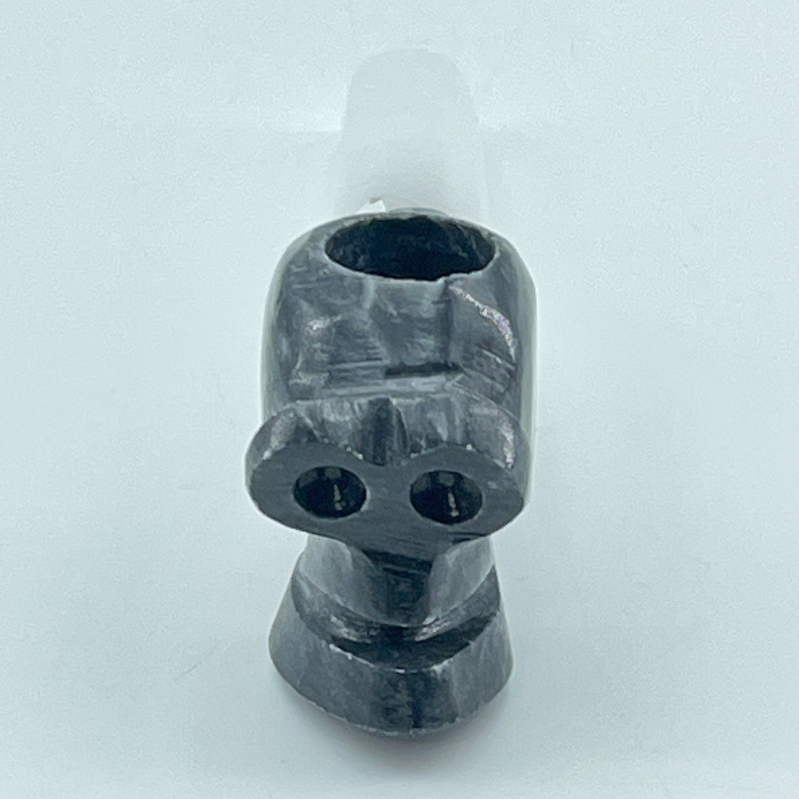 Stone Skull Face Tobacco Smoking Pipe Hand Carved Mexico Marble Horror 4.5in