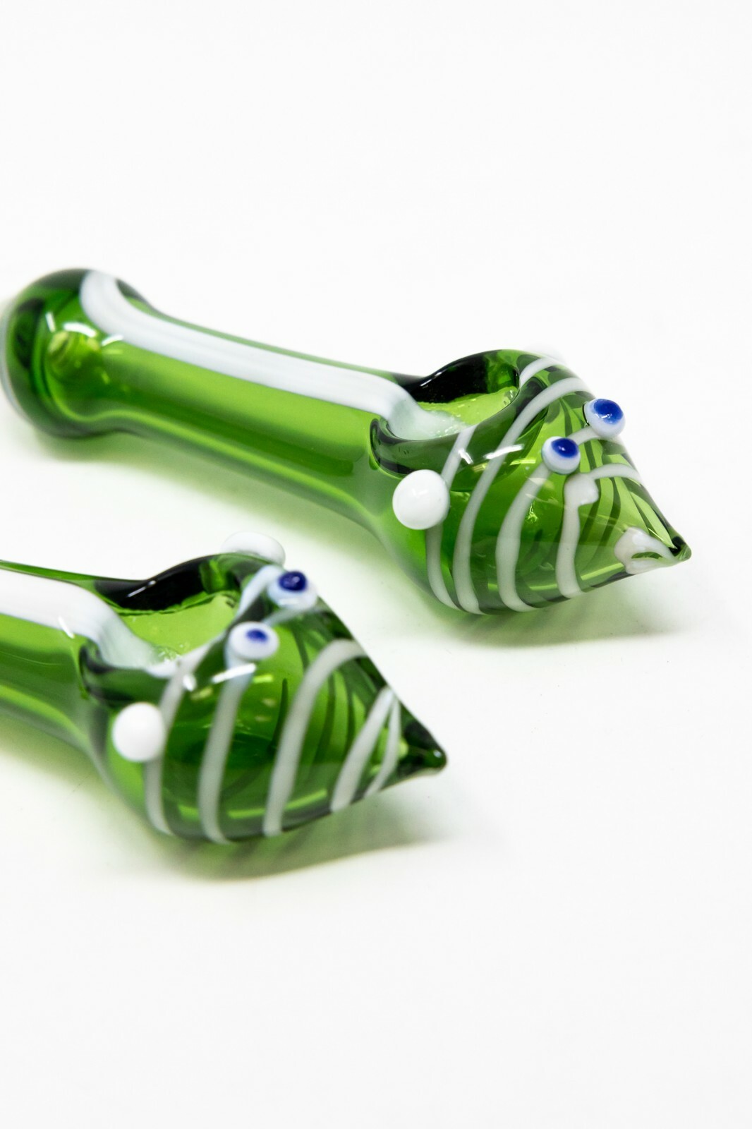 4″ Collectible Googly Eyes Green TOBACCO Glass Handmade Smoking Pipe – Fast Ship