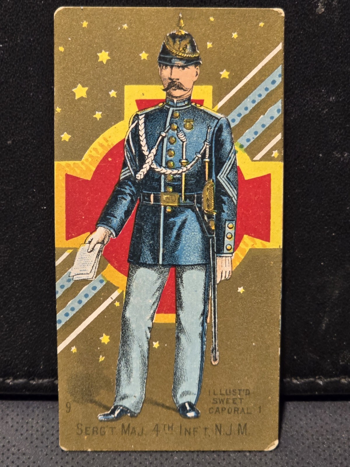 1886 KINNEY N224, #162, SERIES-C, SERGEANT-MAJOR 4th INFANTRY, NJM (NEAR MINT)