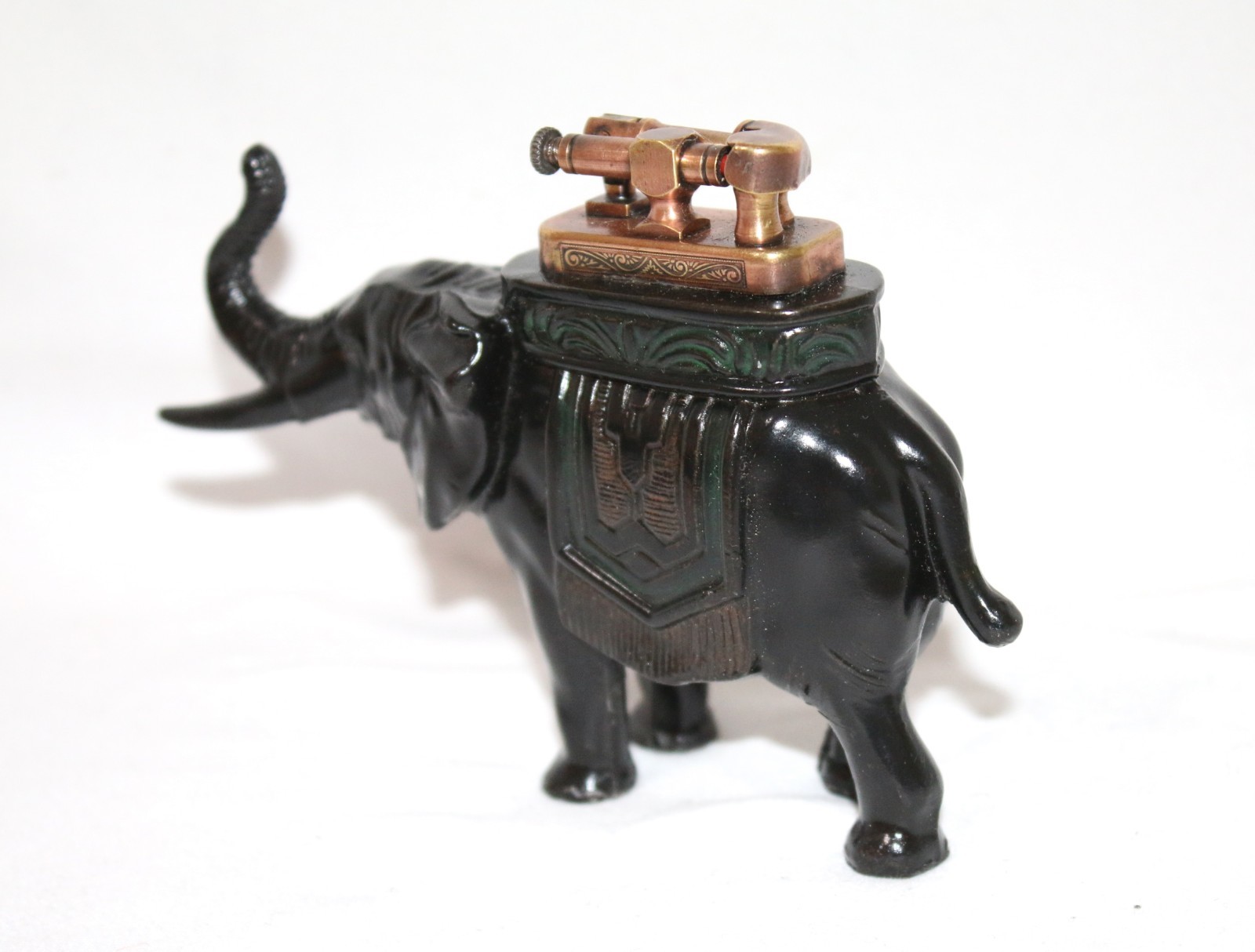 Antique Cast Iron Elephant Table Lighter 1930s Working Order 🔥