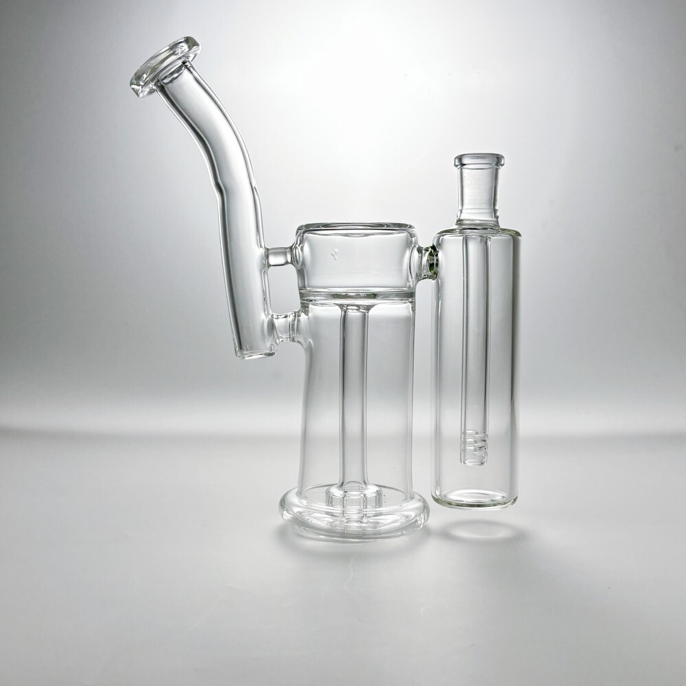 9″ Glass Bong Double Filter Showerhead Perc Bubbler Hookah Water Pipe US Stock