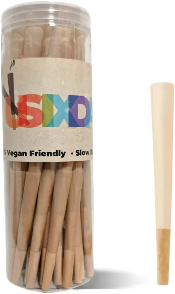 Pre Rolled Cones – 100 Pack Brown Classic King Size Natural Slow & Even Burning