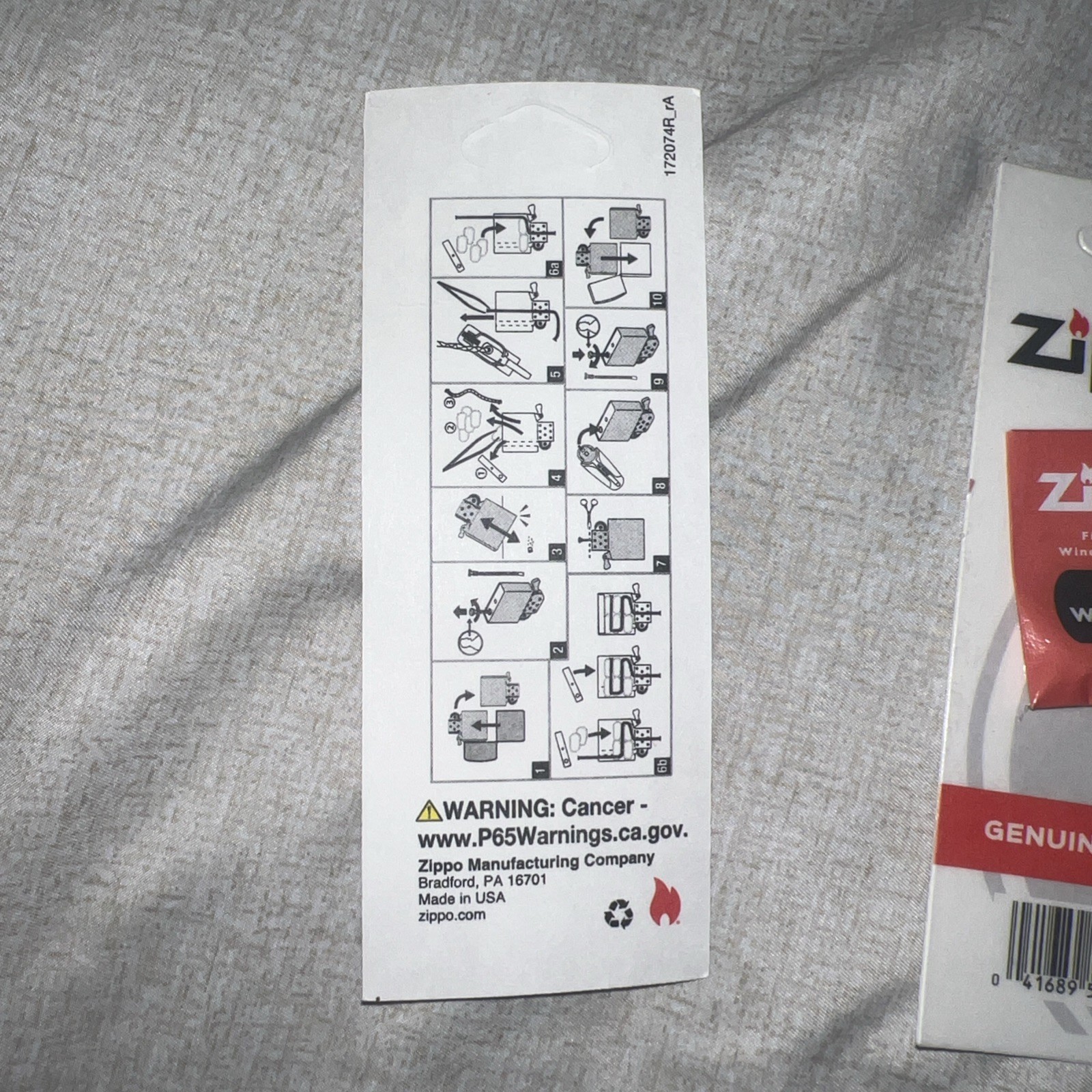 Lot Of 5 Zippo Genuine Replacement Wicks Packaged Individually