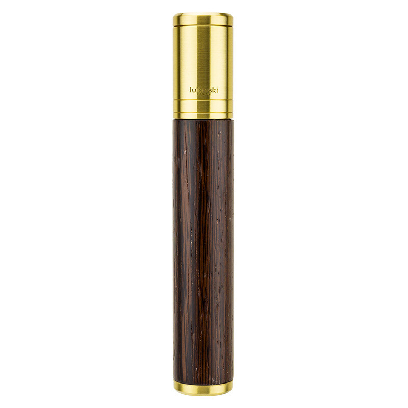 Travel Portable Cigar Case Tube Copper Wood Single Holder Humidor Storage Box