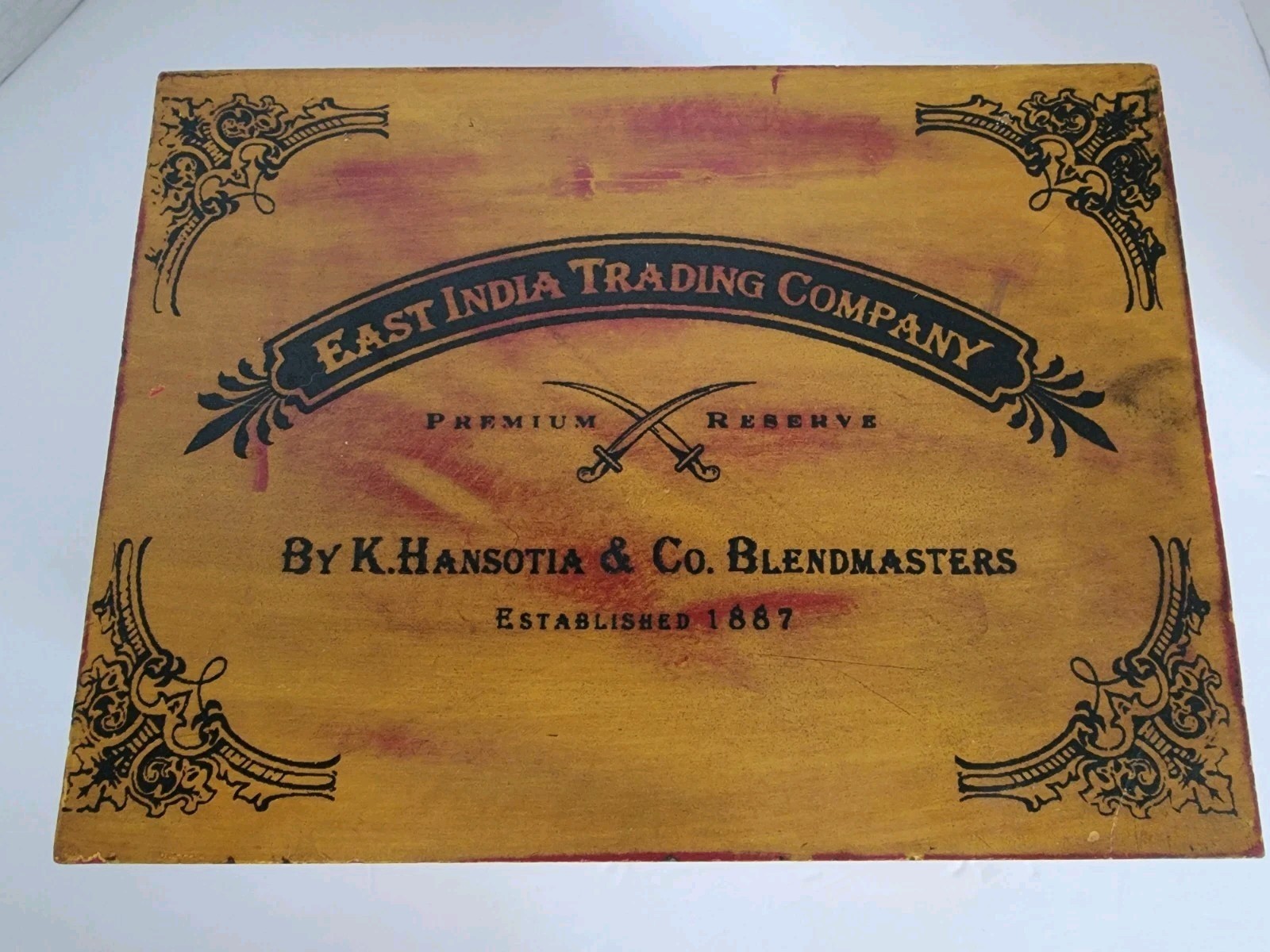 East India Trading Co. Red Witch Empty Wooden Cigar Box