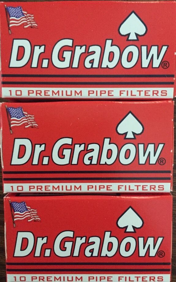 Dr Grabow 3 Boxes Premium Pipe Filters – NEW IN BOX 30 Count 2 1/4″
