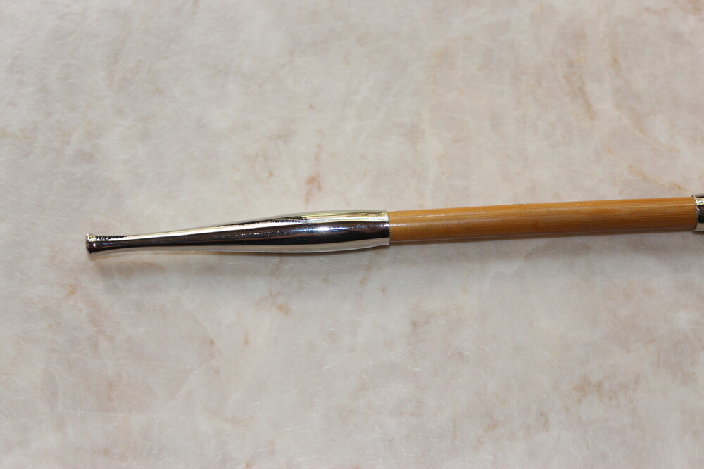 Japanese smoking pipe Kiseru Iizuka metal Nickel with bamboo 205 mm