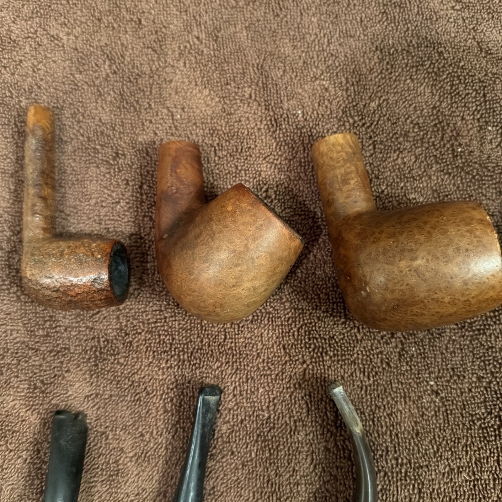 Lot Of 13 Tobacco Pipes & Stems Mixed Lot Preowned Mostly Branded As Shown READ