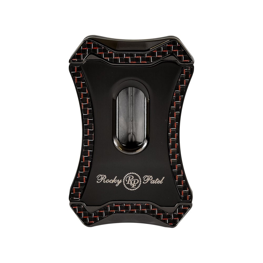 Rocky Patel Viper V-Cutter – Gunmetal and Red Carbon Fiber