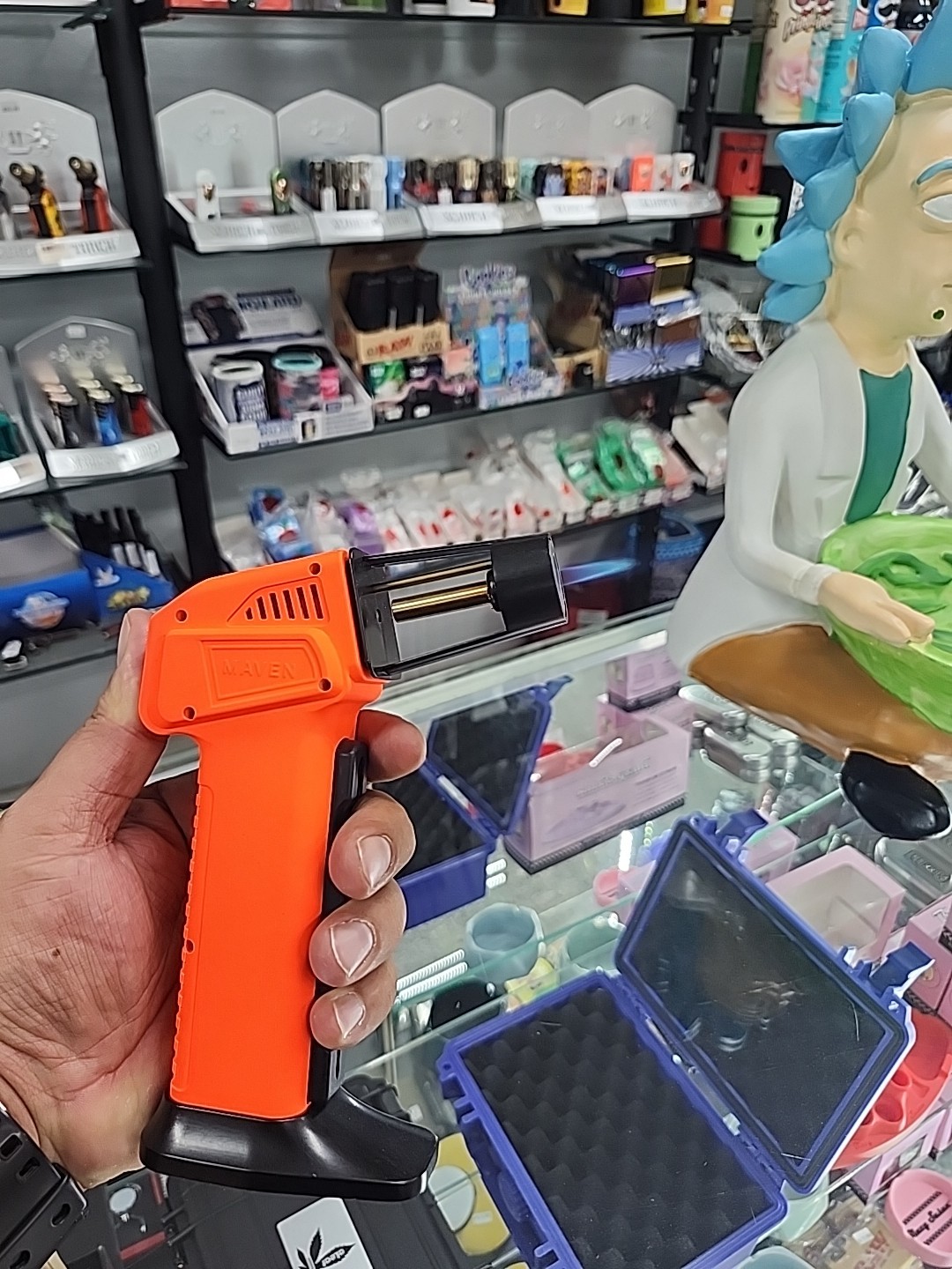 Torch Lighter Maven Volt Series, Fluorescent Orange