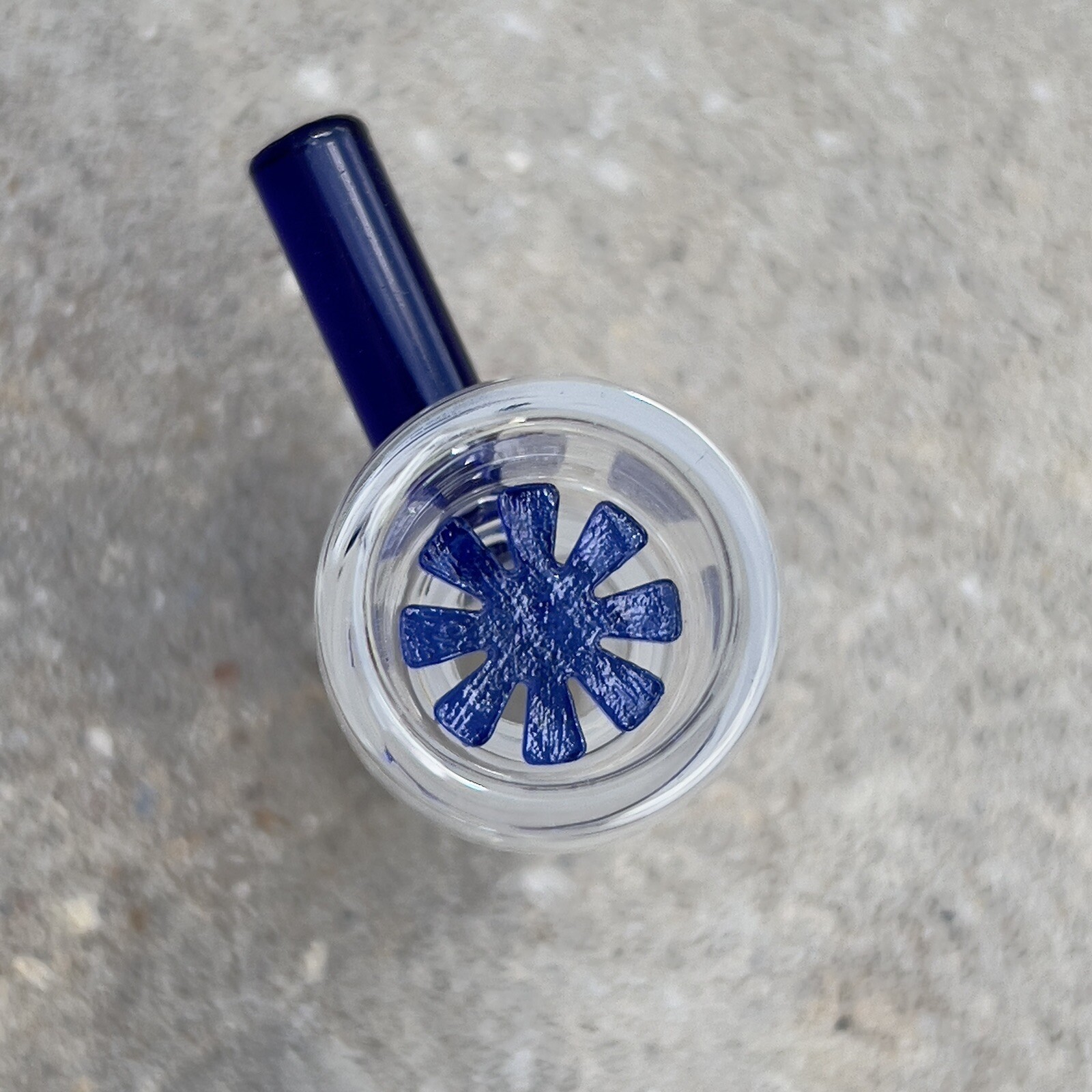14mm Glass Bong Bowl With Built In Screen Water Pipe Replacement Piece Slide 2pc