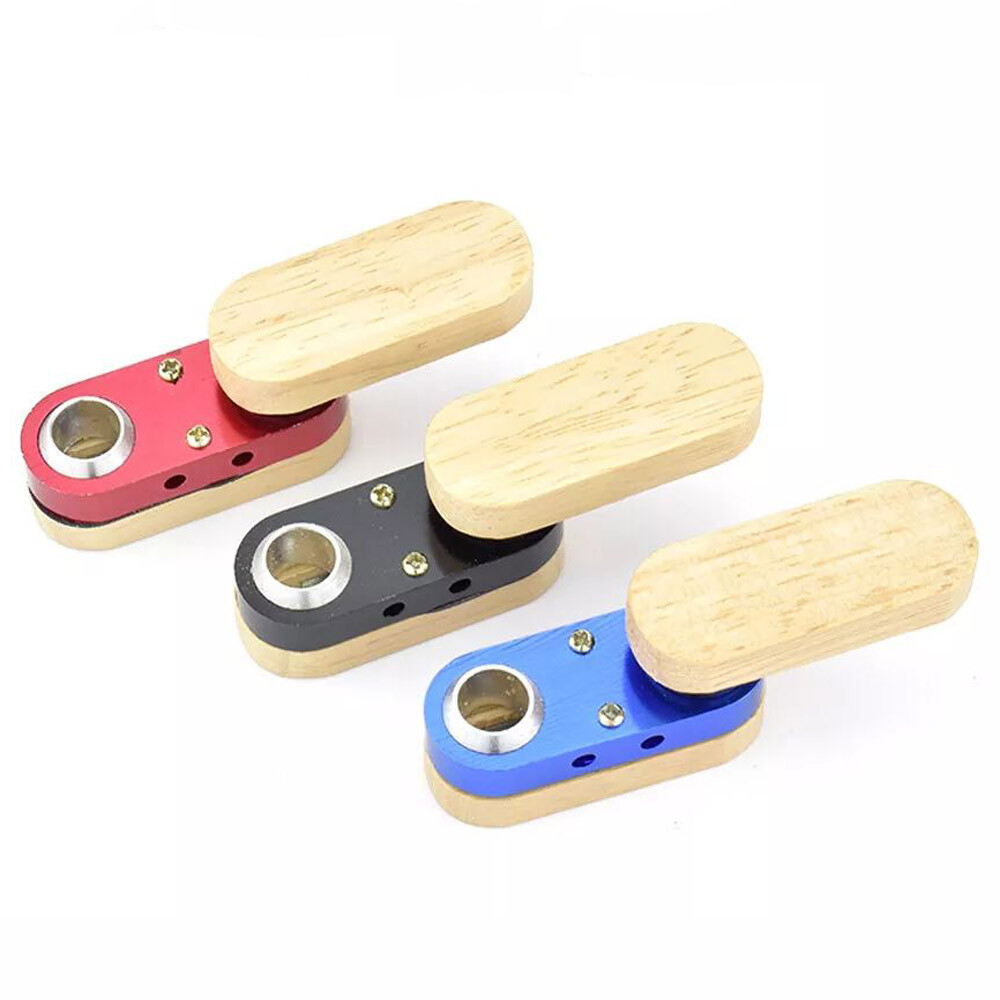 2″ Colored Wood Metal Wooden Monkey Tobacco Smoking Hand Pipe Fashion Design US