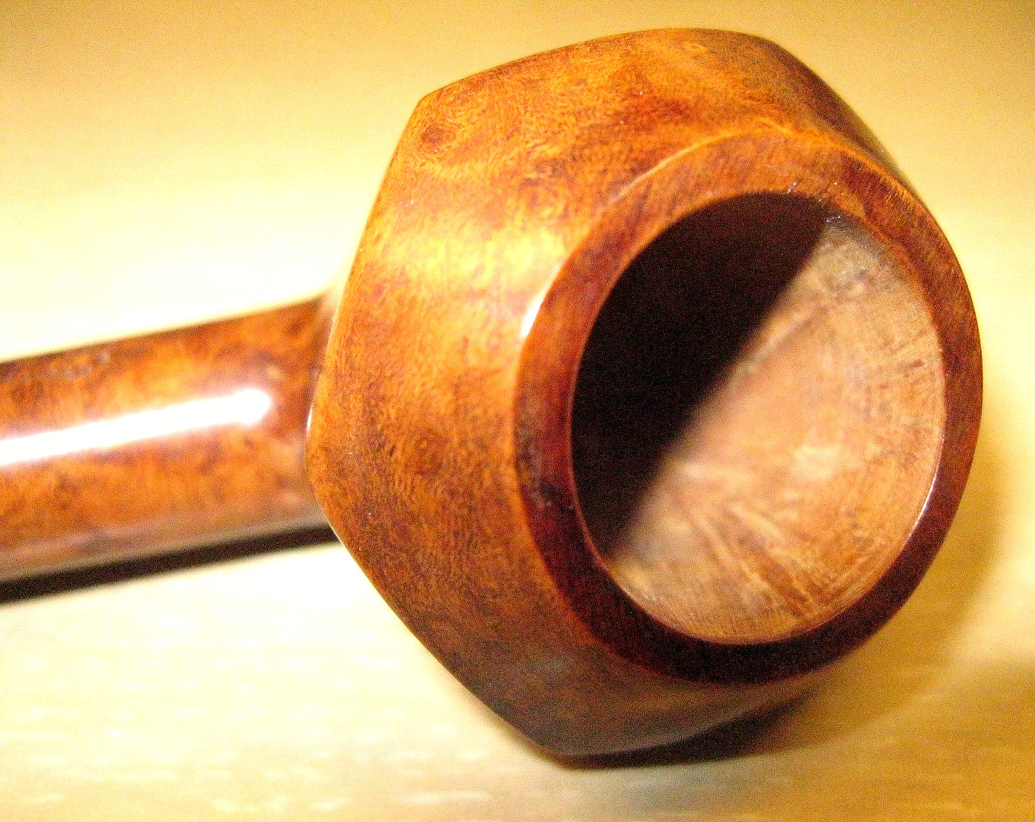 Vintage 1930’s German Made 6-Panel Russet Tobacco Pipe New Old Stock Pristine