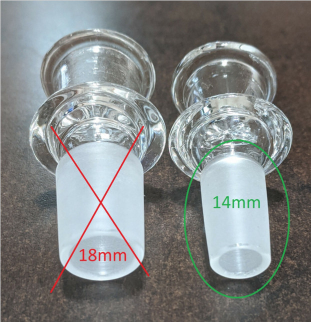 14mm Glass Thick Screen Slide BOWL Male for Water Pipe Bong (1 – ONE) Green