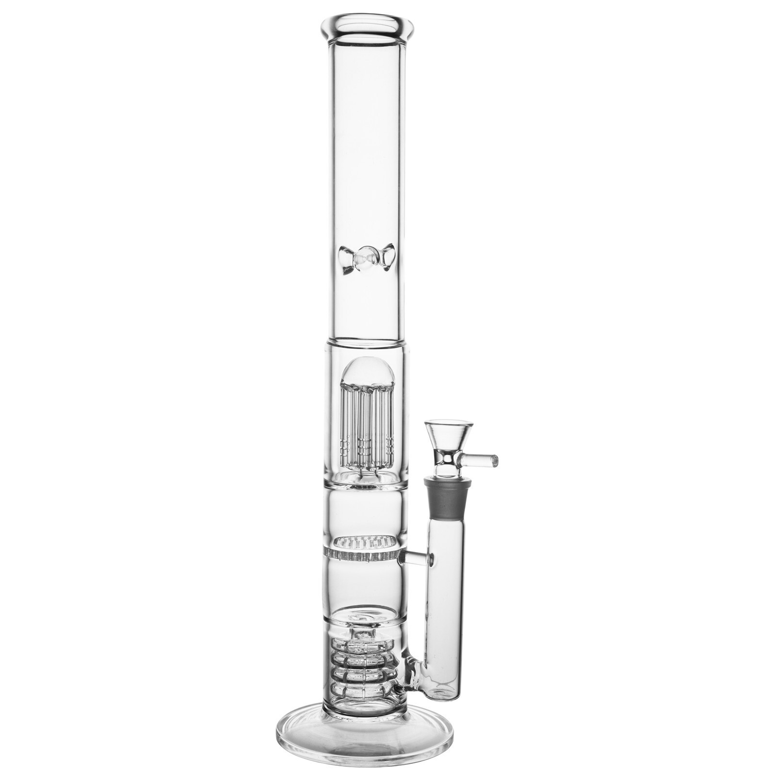 16″ Glass Heavy Bong Smoking Bubbler Water Pipes 3 Perc Bong Hookahs Bongs Safe