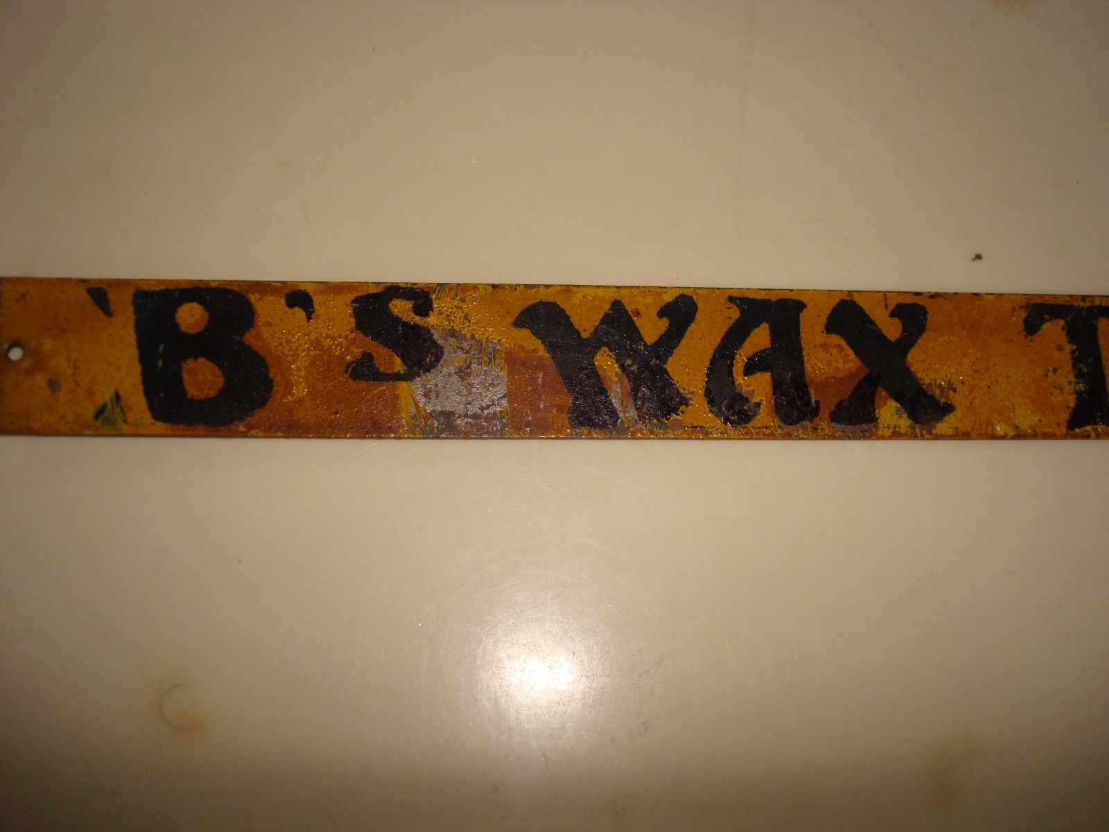 1930’s B’s Wax Twist, Sweet As Honey Chewing Tobacco Metal Sign