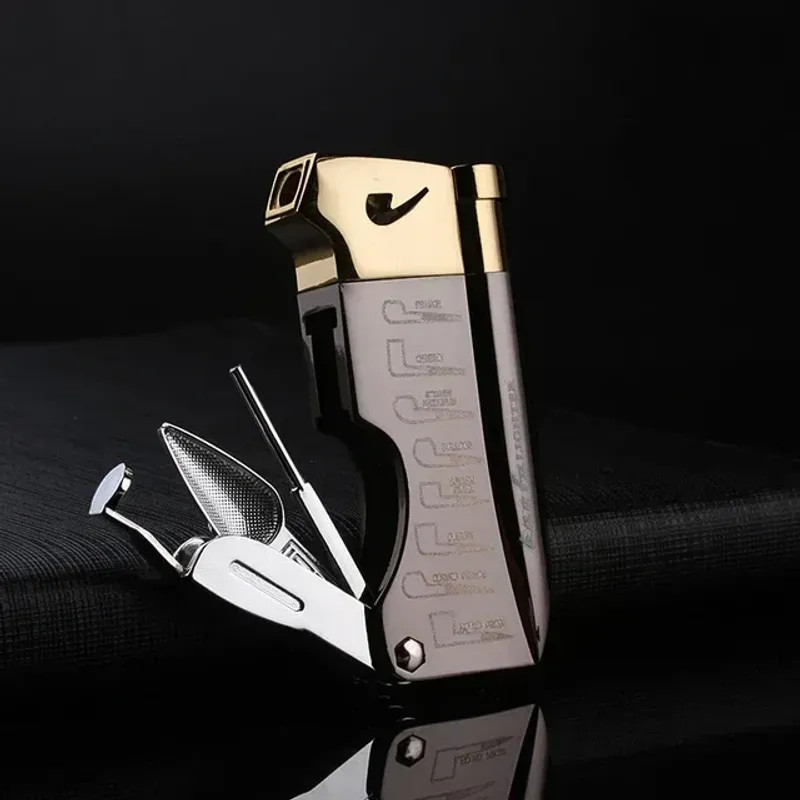 Multifunctional Cigar Lighter Windproof Jet Flame Butane Pipe Tool Portable