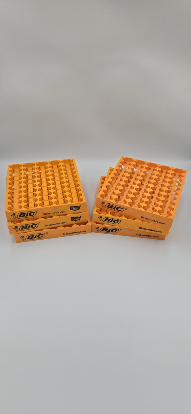 BIC Lighter Display Tray – Orange Branded Counter Store Rack