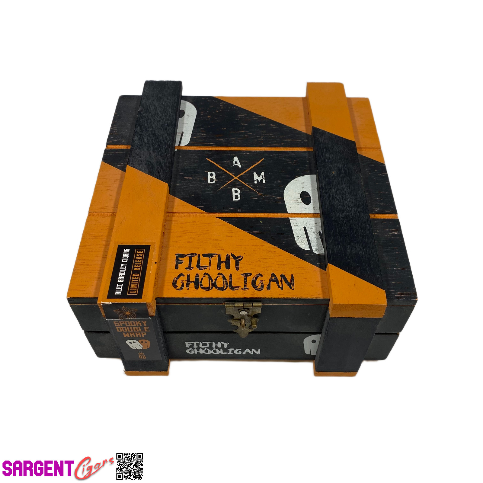 Alec Bradley Filthy Ghooligan Empty Wooden Cigar Box 7.25×7.25×3.5 (1)
