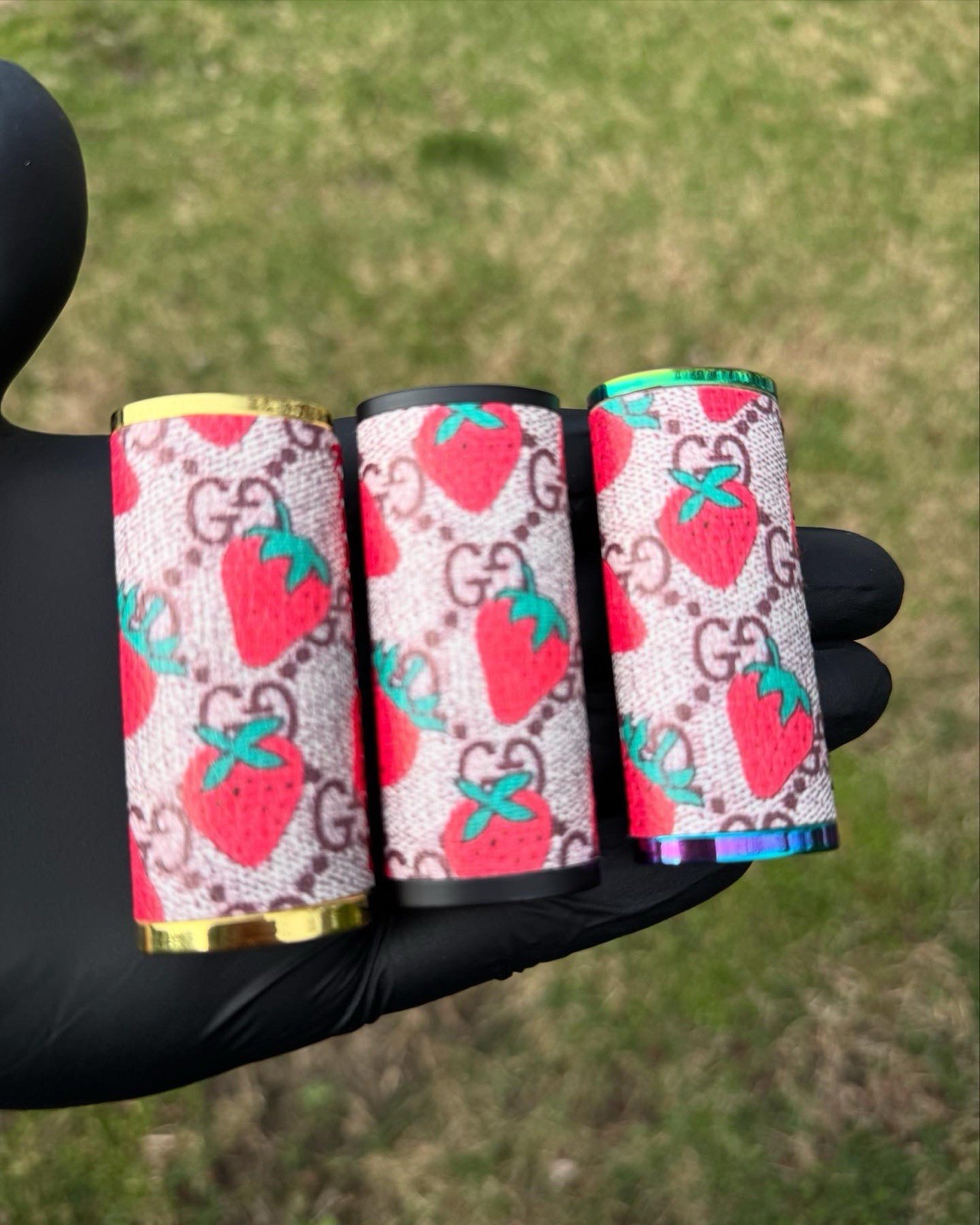 Strawberry Design Lighter Case